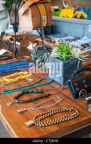 Trendy retail stores located in Balboa Island in Newport Beach. Stock Photo