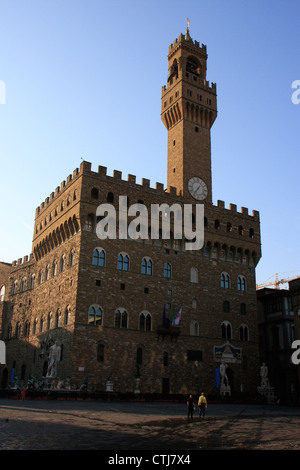 Palazzo Vecchio at the Piazza del Signoria, Florence, Italy Stock Photo