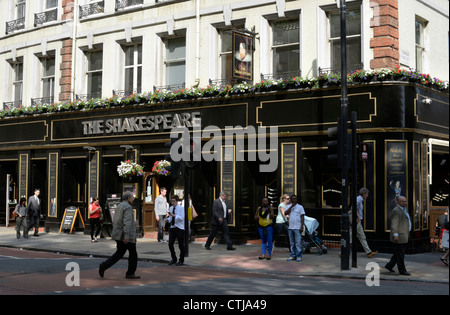 People outside the Shakespeare Pub, Victoria, London UK Stock Photo - Alamy