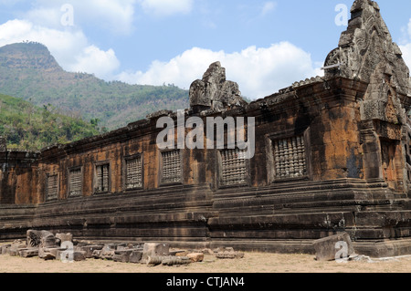 The Northern Palace Wat Phu Champasak Southern Laos Stock Photo