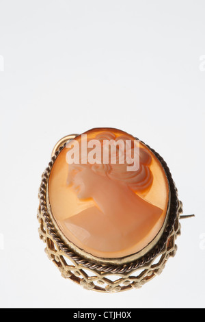 Vintage Italian Cameo Brooch Stock Photo - Alamy