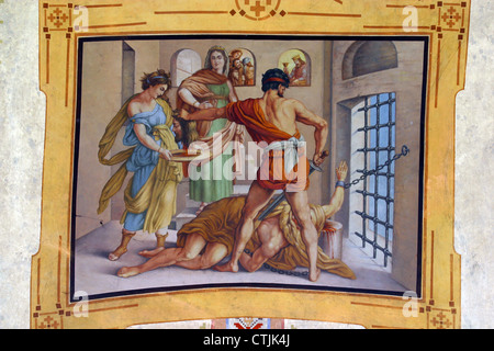 The Beheading of Saint John the Baptist Stock Photo