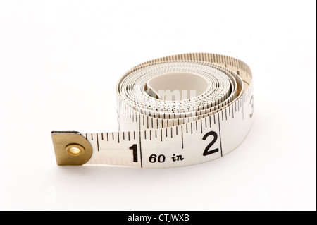 Dressmaker's tape measure Stock Photo