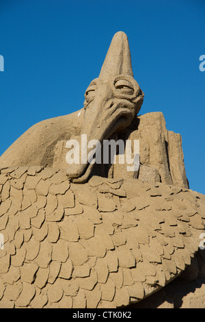 The anual Copenhagen Sandsculpturefestival Stock Photo