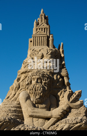 The anual Copenhagen Sandsculpturefestival Stock Photo