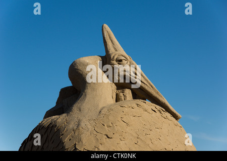 The anual Copenhagen Sandsculpturefestival Stock Photo