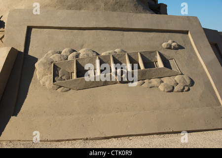 The anual Copenhagen Sandsculpturefestival Stock Photo