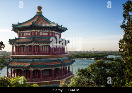 Landscape of Summer Palace,view from Pavilion of the Fragrance of Buddha Stock Photo