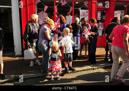 Olympic Torch Relay, Godalming Stock Photo