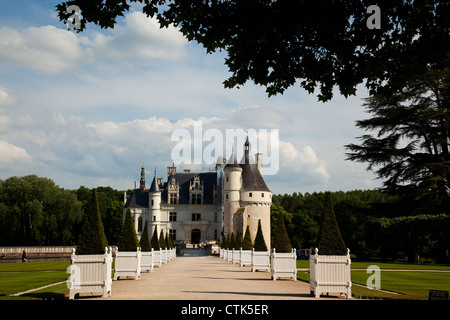 Chateau de Chenonceau in the Loire Valley of France Stock Photo