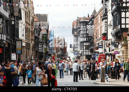 Eastgate Street, Chester, Cheshire, England, U.K. Stock Photo