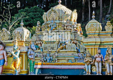 Seetha Amman Hindu temple, Sita Eliya, Hill Country, Sri Lanka Stock Photo