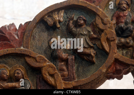 The Annunciation, Mysteries of the Rosary Stock Photo