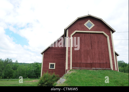 A barn in the Eastern Townships of Quebec Province. June 29, 2012 Stock Photo
