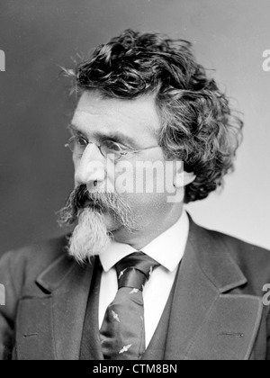 MATHEW BRADY (c 1822-1896) US photographer who covered the American Civil War photographed by his grandson Levin Handy in 1875 Stock Photo