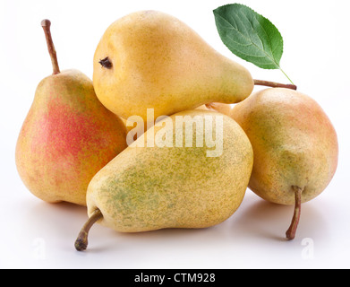 Pears on a white background Stock Photo