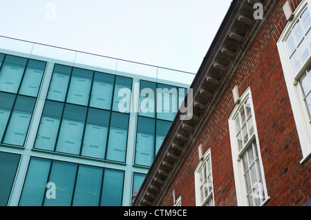 Architectural detail of a building's facade. Stock Photo