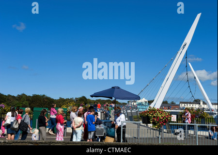 Derry peace Bridge, Londonderry, Northern Ireland Stock Photo