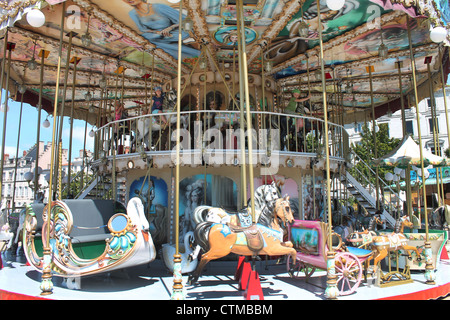 Carrousel in La Rochelle Stock Photo