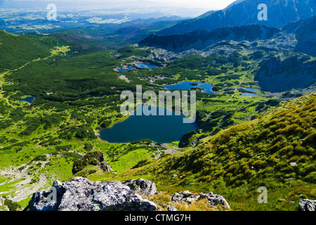 Polish High Tatras. Area Ponds in Gasienicowa Valley Stock Photo