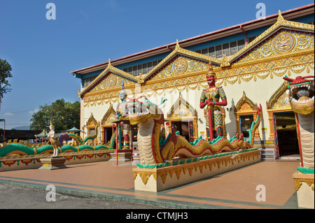 Wat Chayamangkalaram Thai Buddhist Temple, Georgetown, Penang, Malaysia. Stock Photo