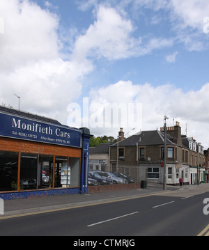 Monifieth street scene Angus Scotland May 2011 Stock Photo