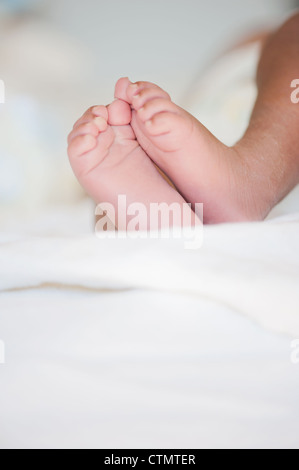 Close-up of newborn baby's feet Johannesburg, South Africa Stock Photo