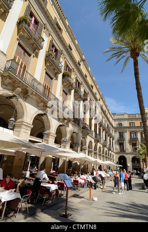 Plaza Real, Barcelona, Catalonia, Spain Stock Photo