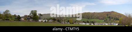 Panoramic Staveley Cumbria England uk Stock Photo