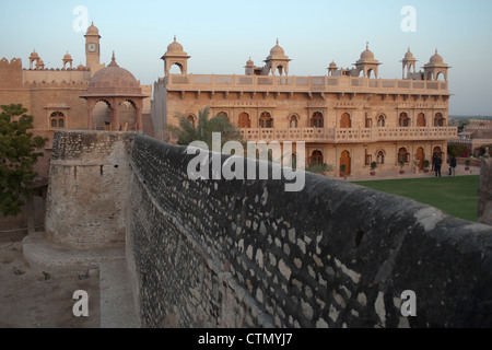 The famous Khimsar Fort Palace Hotel near Jodhpur , Rajasthan Stock Photo