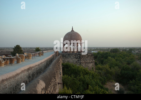 The famous Khimsar Fort Palace Hotel near Jodhpur , Rajasthan Stock Photo