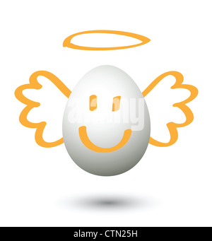 angel cartoon, for conceptual symbol. Stock Photo
