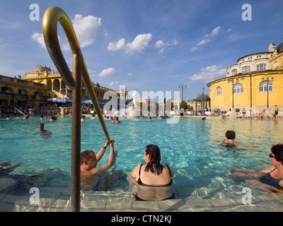 Szechenyi thermal baths, Budapest, Hungary, Eastern Europe Stock Photo