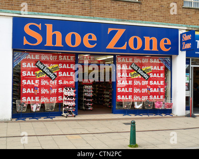 Shoe Zone shop in Crewe Cheshire UK Stock Photo