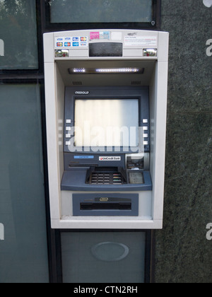 ATM machine in Budapest, Hungary, Eastern Europe Stock Photo