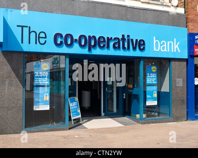 The Co-ooperative bank in Crewe Cheshire UK Stock Photo