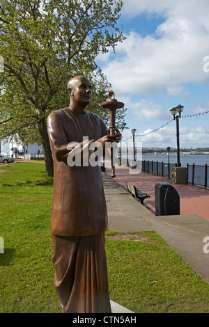 World Harmony Peace Statue, Cardiff Bay, Cardiff, Wales, UK Stock Photo