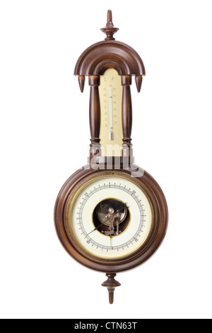 Antique Thermometer and Hygrometer Stock Photo