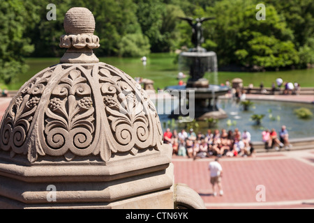 Bethesda in Central Park, NYC Stock Photo