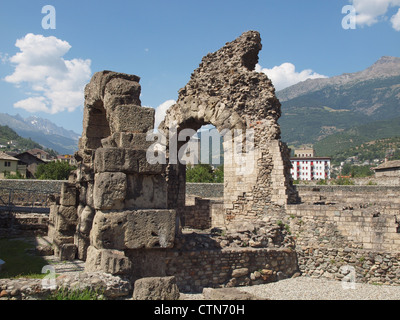 Roman Theatre, Aosta Stock Photo