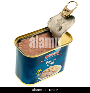 Can of Princes easy open Bacon Grill Stock Photo