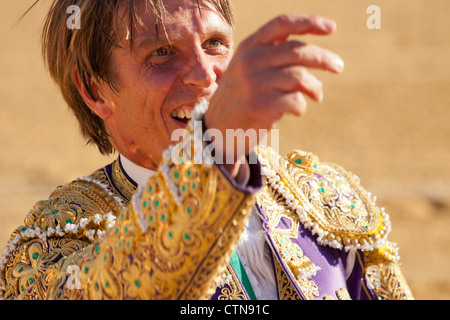 Spanish bullfighter Manuel Diaz Gonzalez El Cordobes. 21 July 2012, La Linea de la Concepcion, Spain. Stock Photo