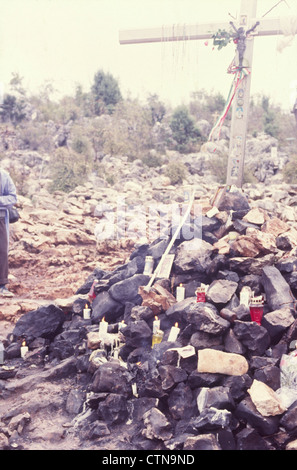 Medjugorje, a village in Herzegovina where Our Lady appeared. October 1988, archival photographs. Stock Photo