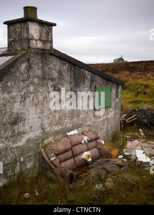 Shieling and Old Couch, Isle of Lewis, Scotland Stock Photo