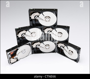 Computer hard drives Stock Photo