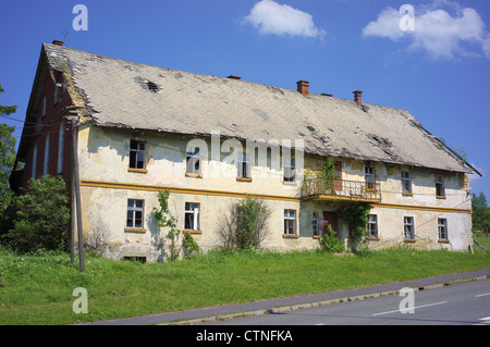 Abandoned old farmhouse Kotlina Klodzka Poland Stock Photo