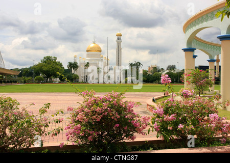 Sultan Omar Ali Saifudding Mosque, Bandar Seri Begawan, Brunei, Southeast Asia Stock Photo