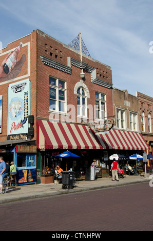 Tennessee, Memphis. Famous Beale Street. Stock Photo