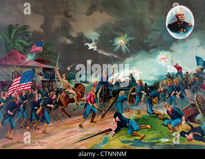 Spanish-American War, Battle of Malate, 1898 Stock Photo - Alamy