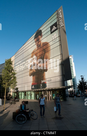 John Lewis Cardiff store celebrates British diving champion and Team GB Olympic athlete Tom Daley in it’'s summer 2012 campaign. Stock Photo